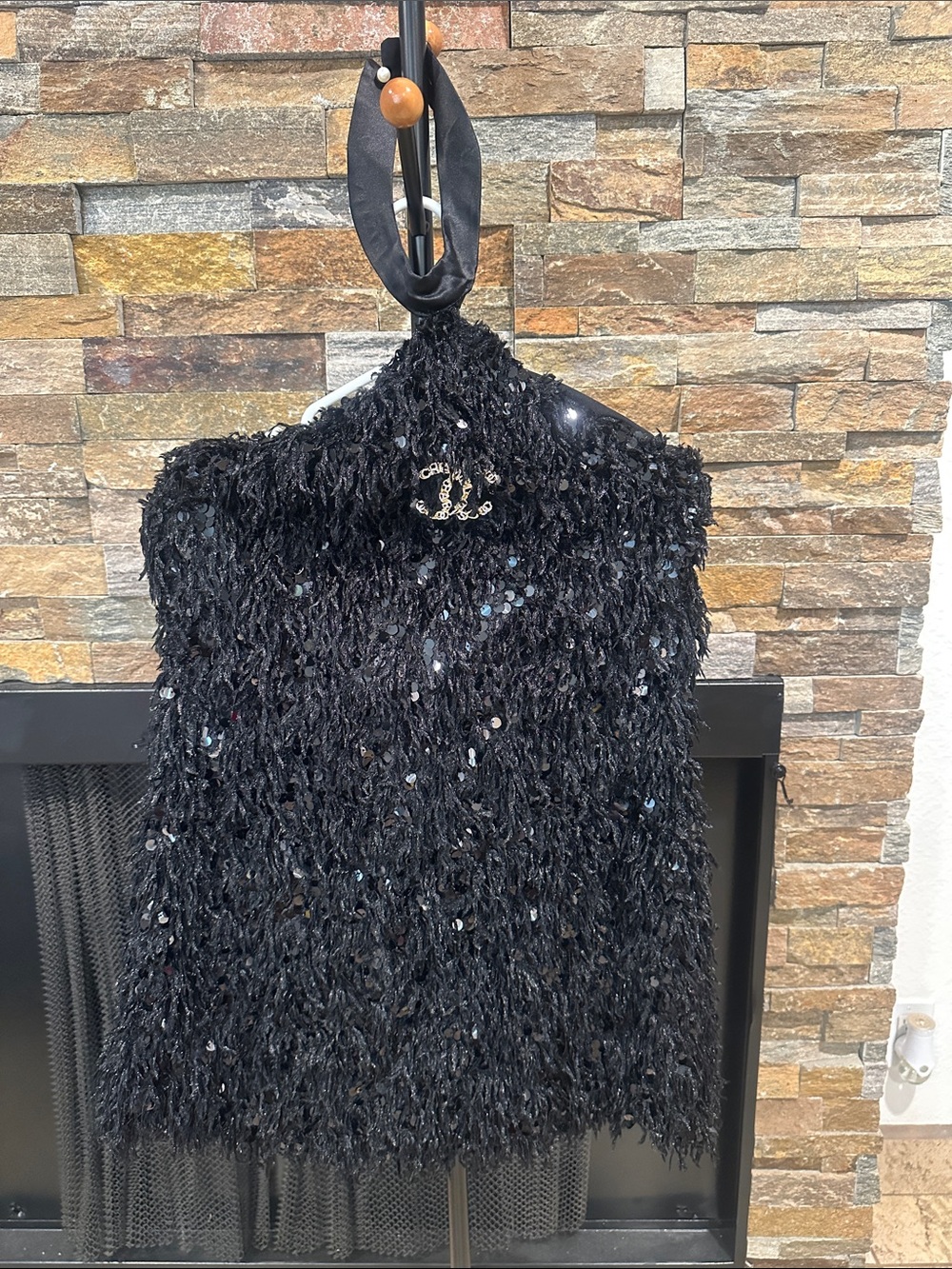 Black Sequin Fringe Women's dress size M
